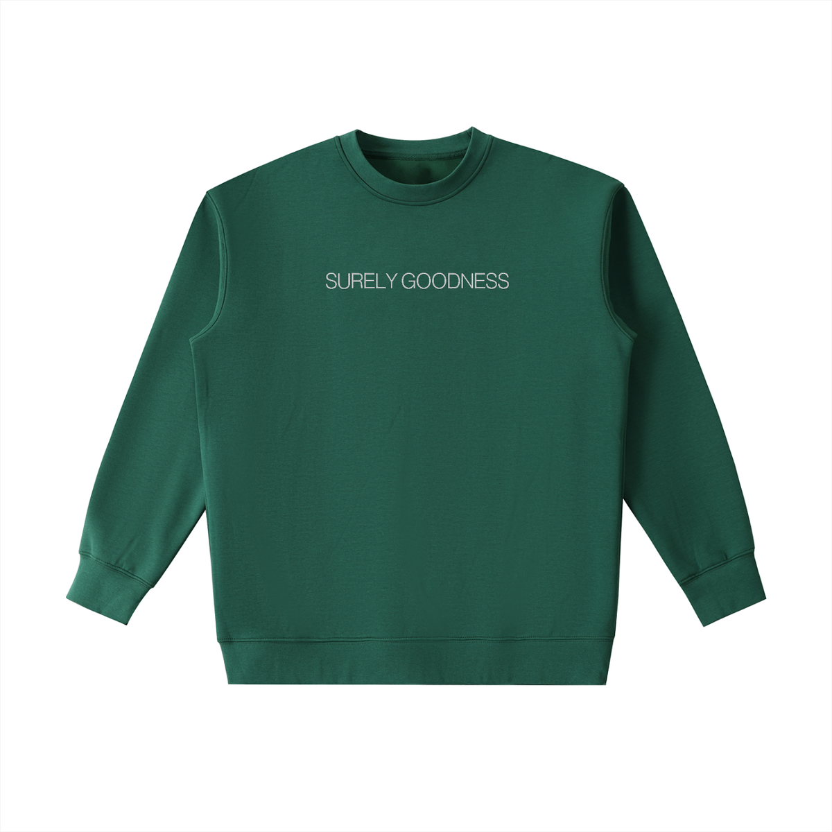 PS23 Embroidery Surely Goodness Essential Heavyweight Crewneck Sweatshirt