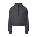 PS23 Women Hebrew Faith Cropped Half-Zip Sweatshirt