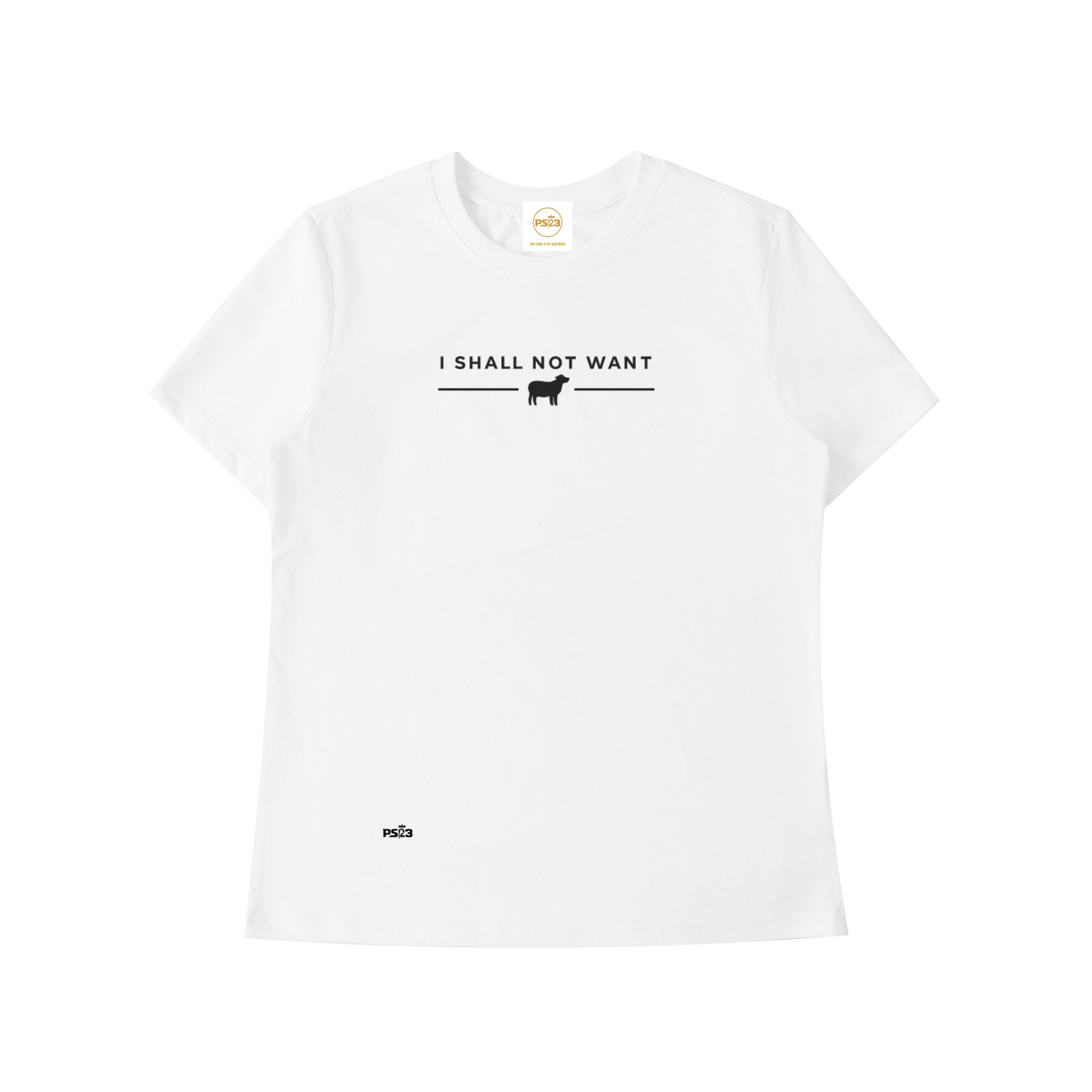 PS23 Women I shall not want Essential Standard Shoulder T-Shirt