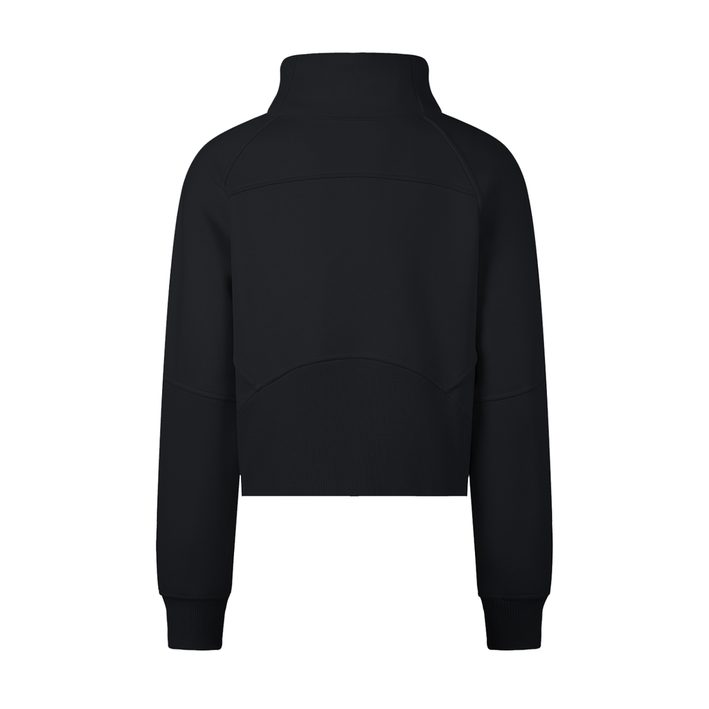PS23 Hebrew Love Women Cropped Half-Zip Sweatshirt