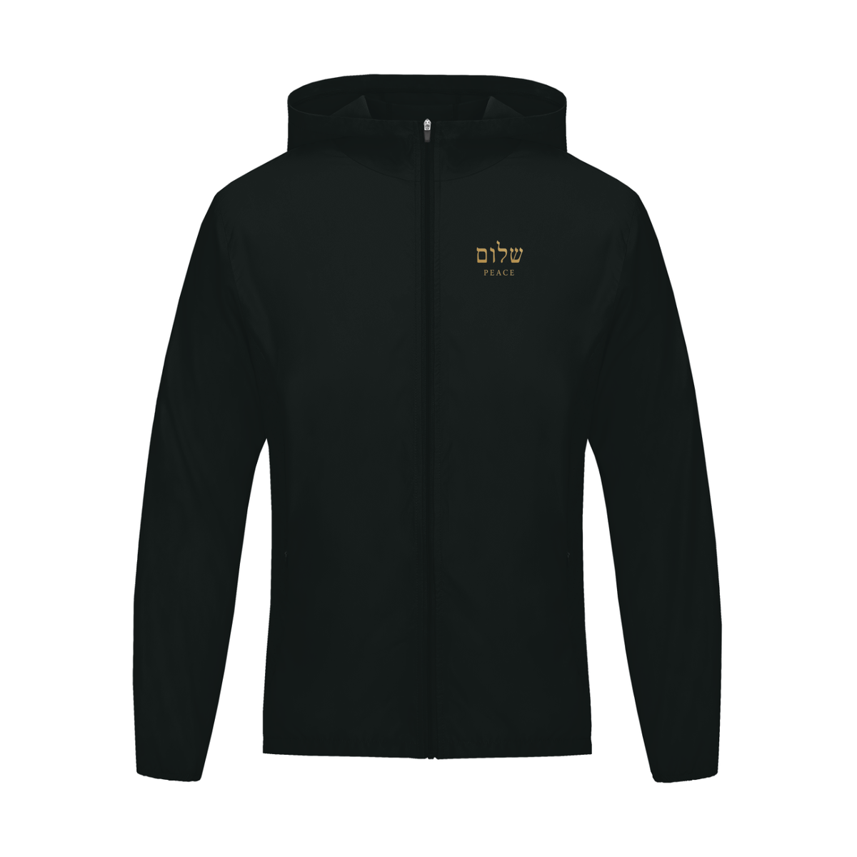 PS23 Hebrew Peace Soft Hooded Sports Jacket