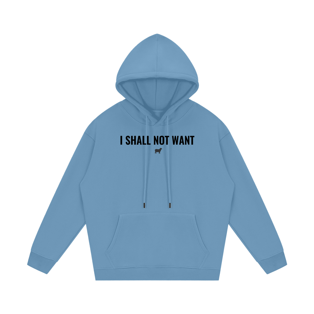 PS23 I shall not want black ink Streetwear Unisex Fleece Hoodie