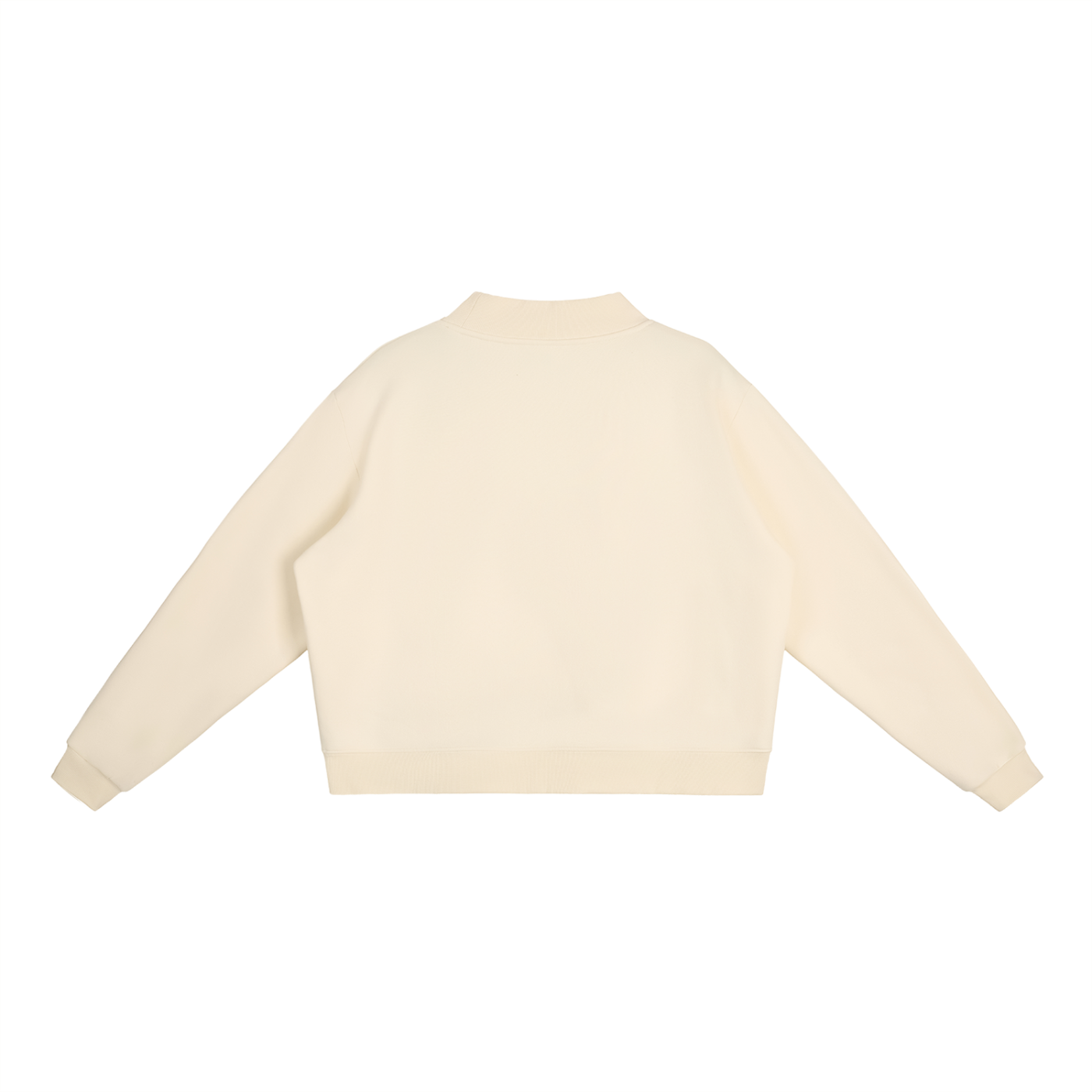 PS23 Dove Women Essential Fleece Mock-Neck Crew Sweatshirt