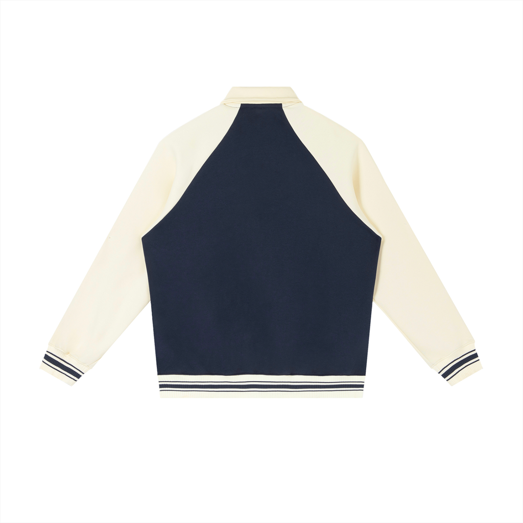 PS23 Bilingual Concept Selah Contrast Raglan Sleeve Baseball Jacket