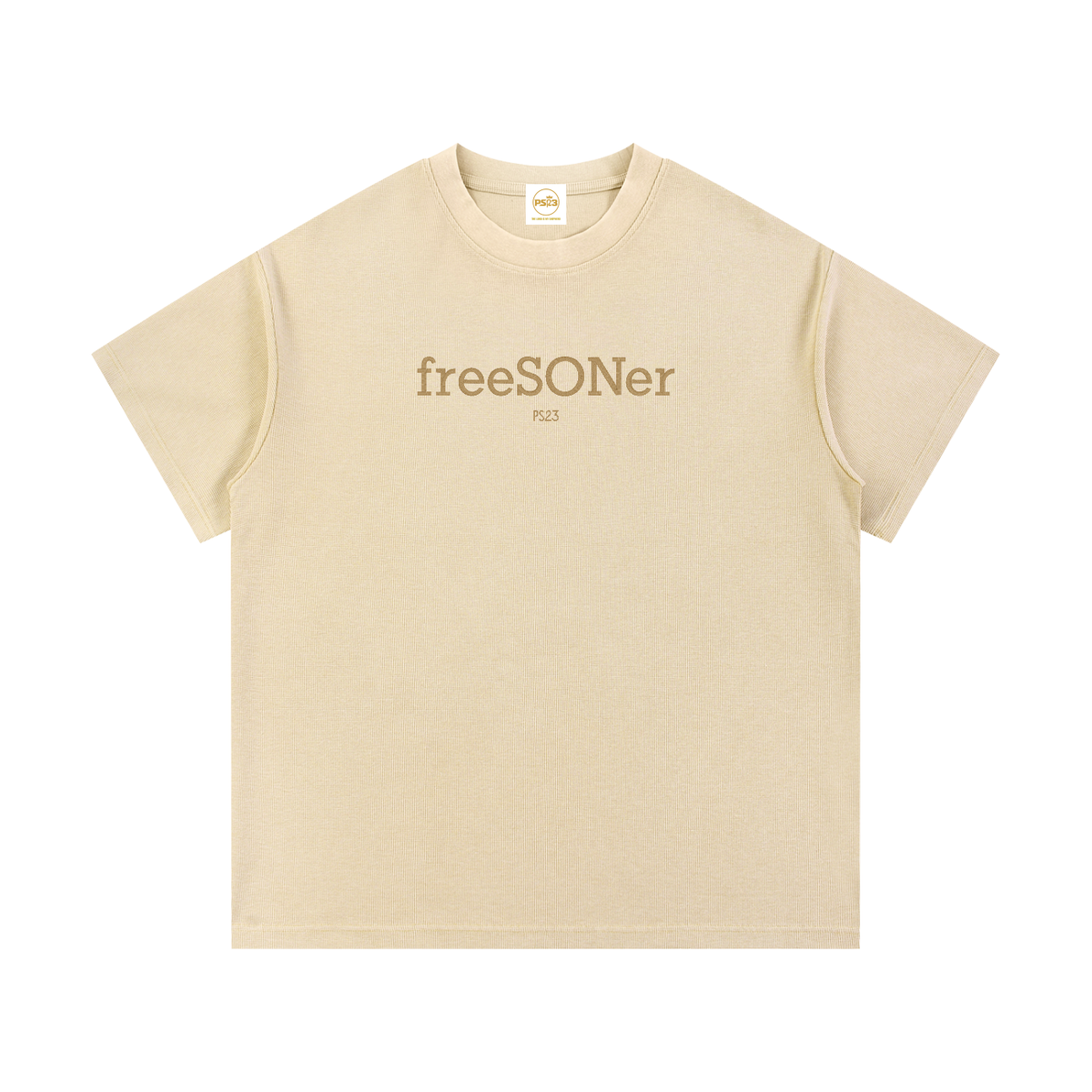 PS23 Embroidery freeSONer Mineral Wash Waffle Knit T-Shirt