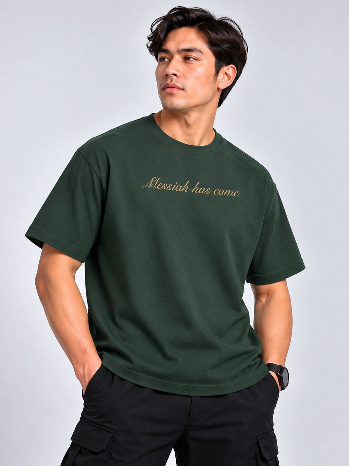 PS23 Embroidery Messiah has come Sorona Quick-Dry Cooling T-Shirt