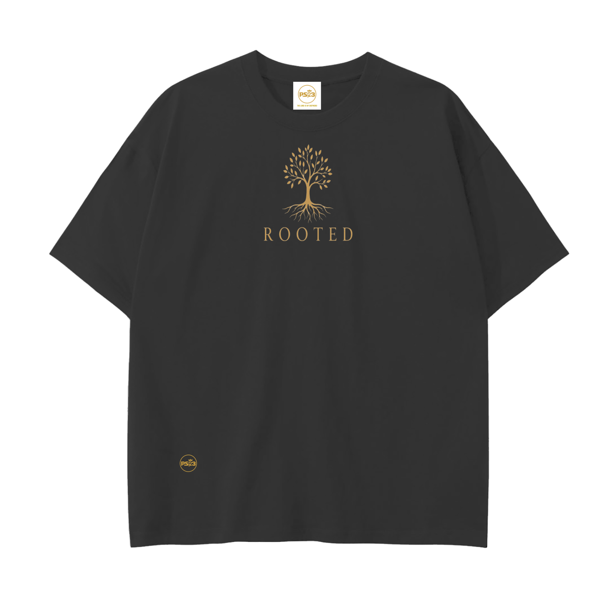 PS23 Rooted Drop Shoulder Cotton T-Shirt
