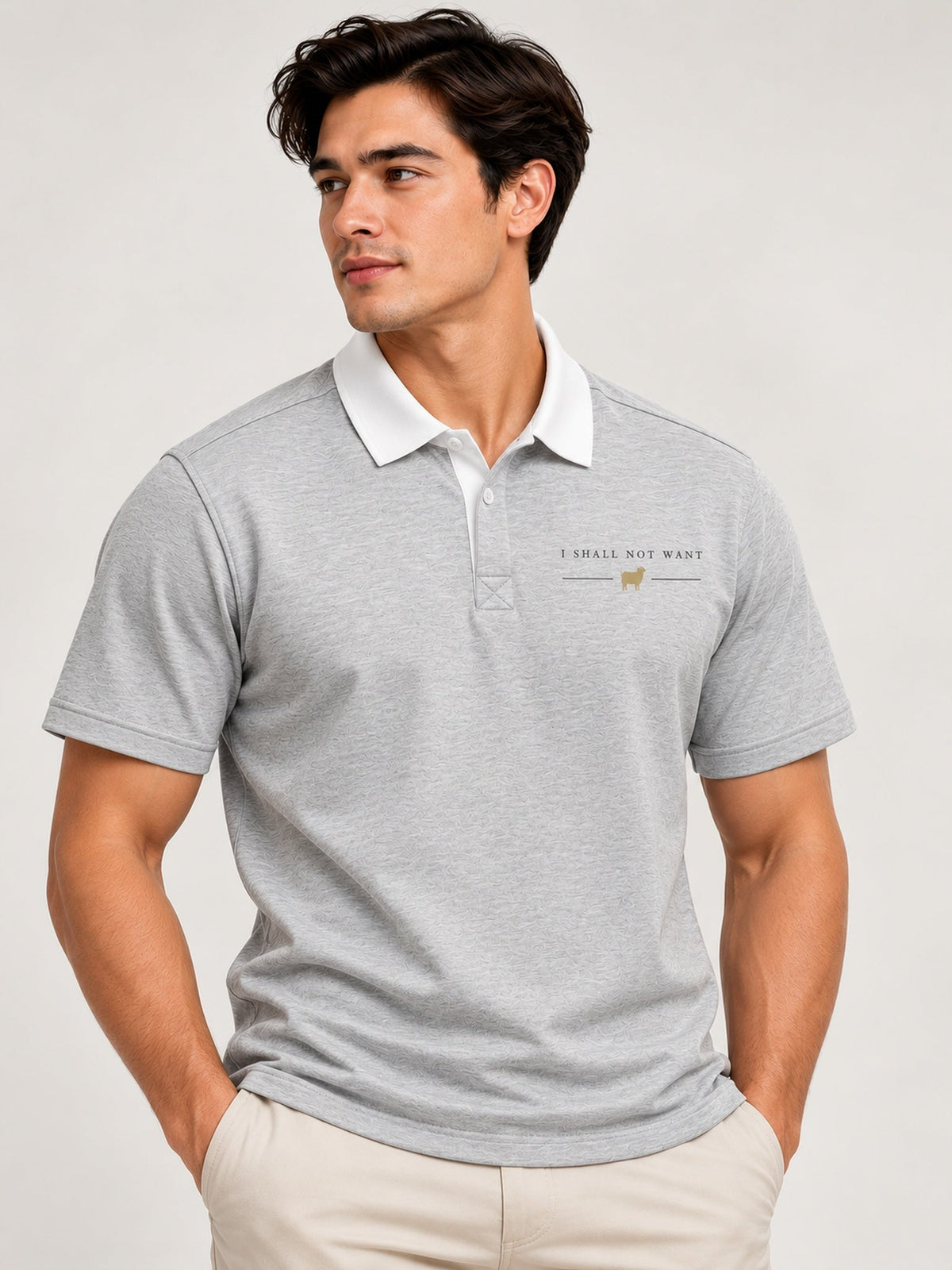 PS23 I shall not want Essential Contrast Polo Shirt