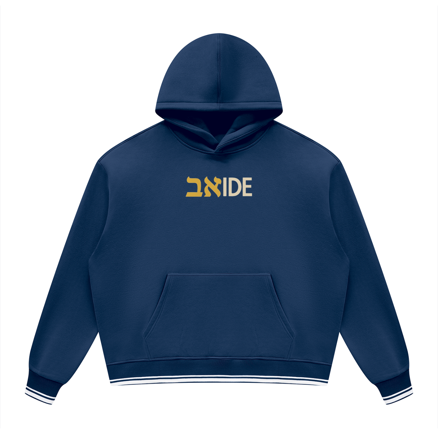 PS23 Bilingual Concept ABIDE Unisex Oversized Color Block Fleece Hoodie