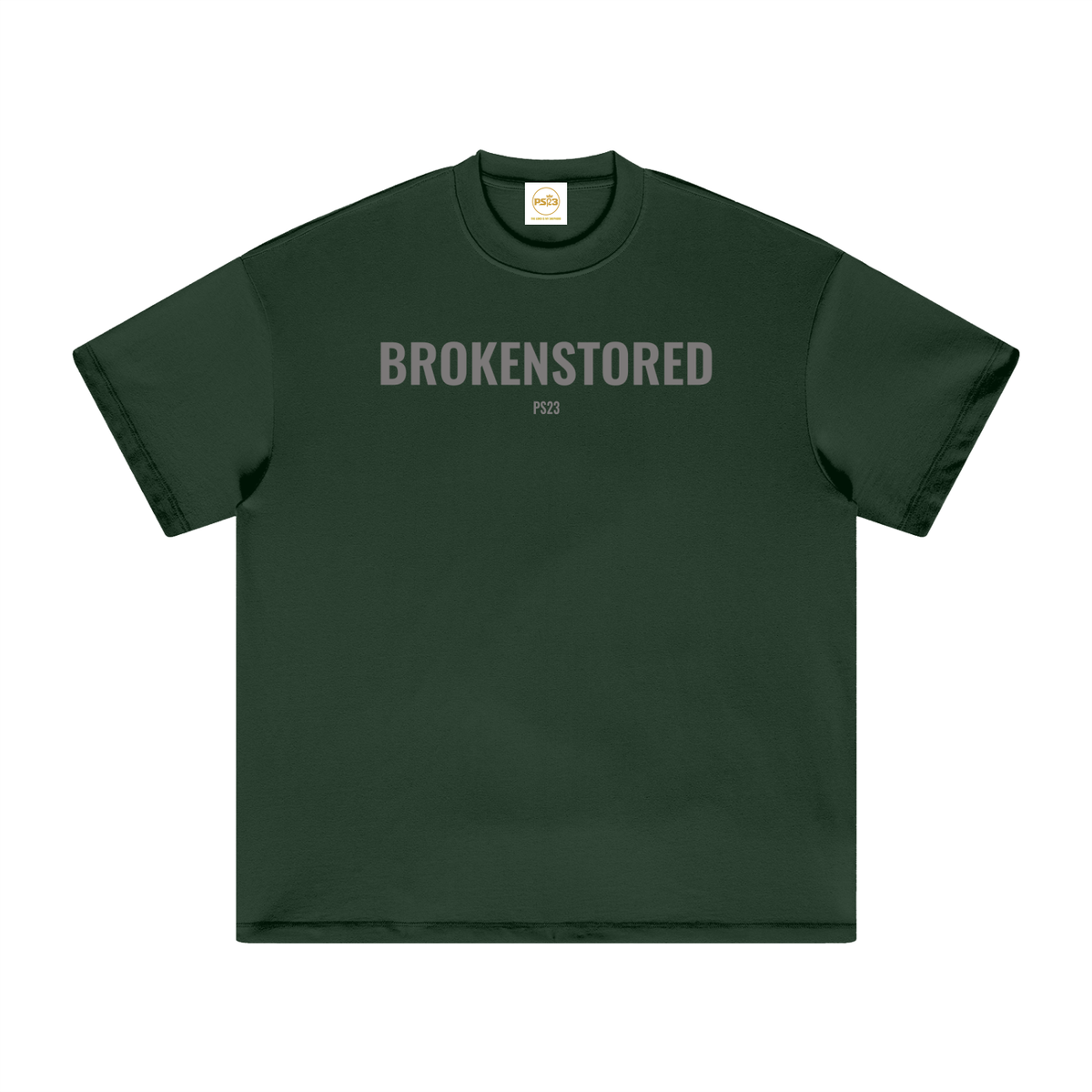 PS23 Brokenstored Grey Heavyweight Earth Tone T-Shirt