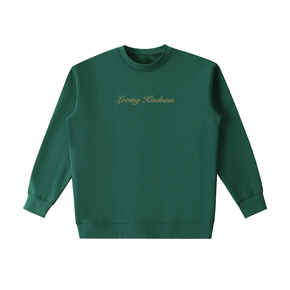 PS23 Embroidery Loving kindness Essential Heavyweight Crewneck Sweatshirt