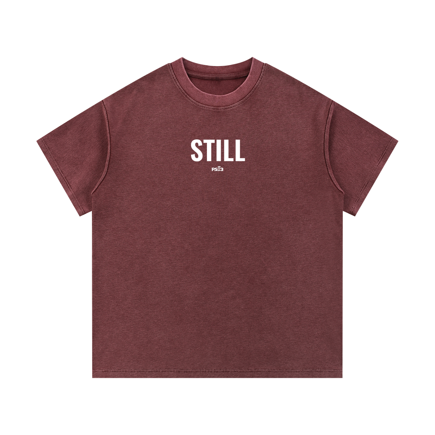 PS23 STILL Mineral Wash Waffle Knit T-Shirt