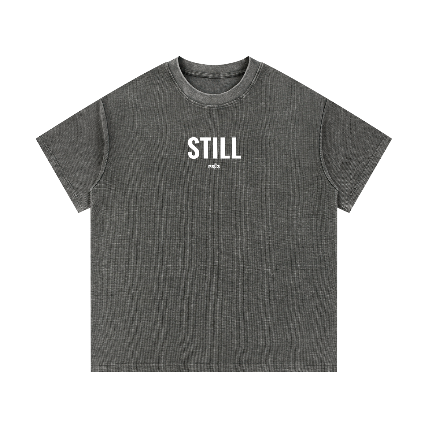 PS23 STILL Mineral Wash Waffle Knit T-Shirt