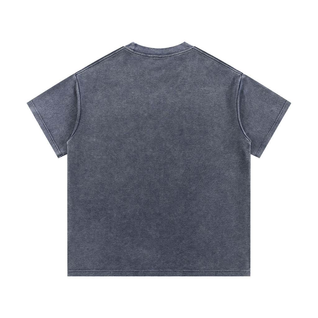 PS23 Brokenstored Mineral Wash Waffle Knit T-Shirt