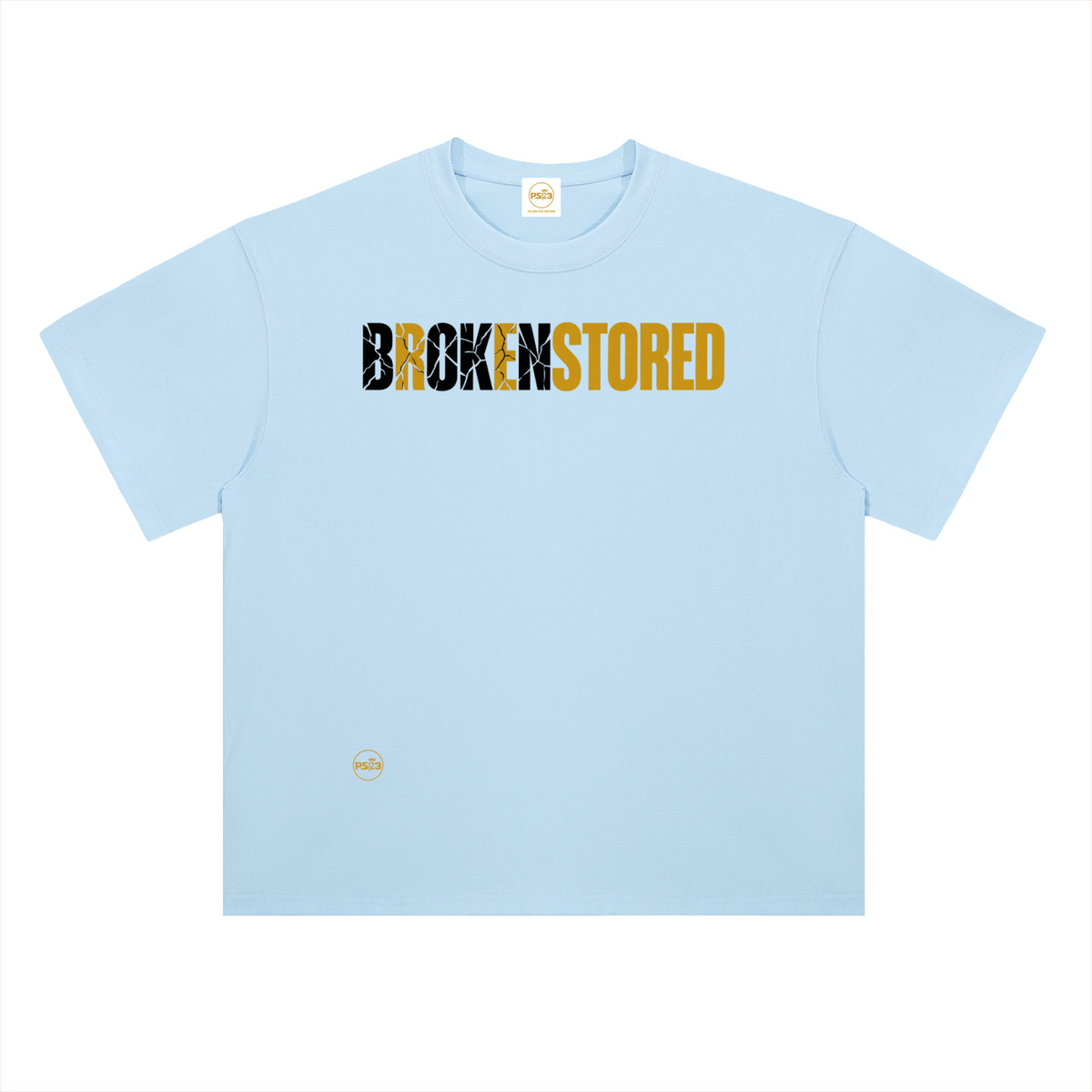 PS23 Brokenstored Heavyweight Drop Shoulder Cotton T-Shirt