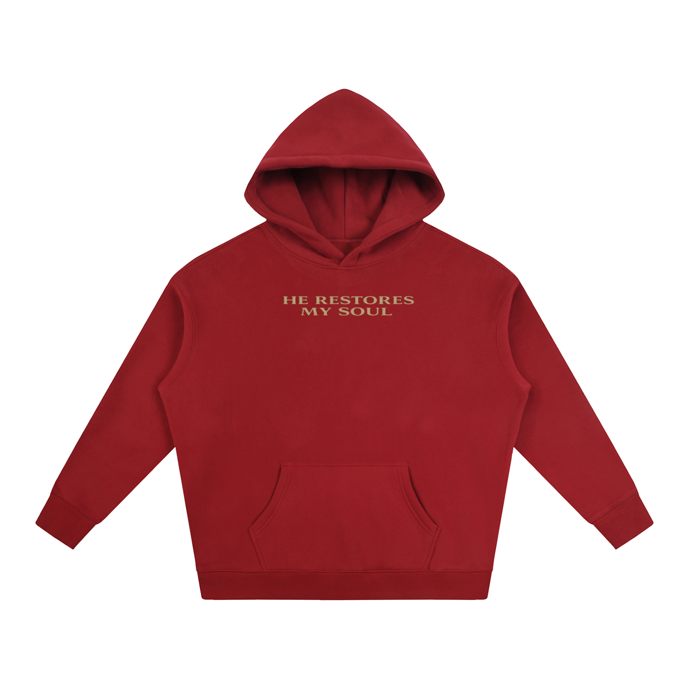 PS23 He restores my soul Oversize Fleeced Hoodie