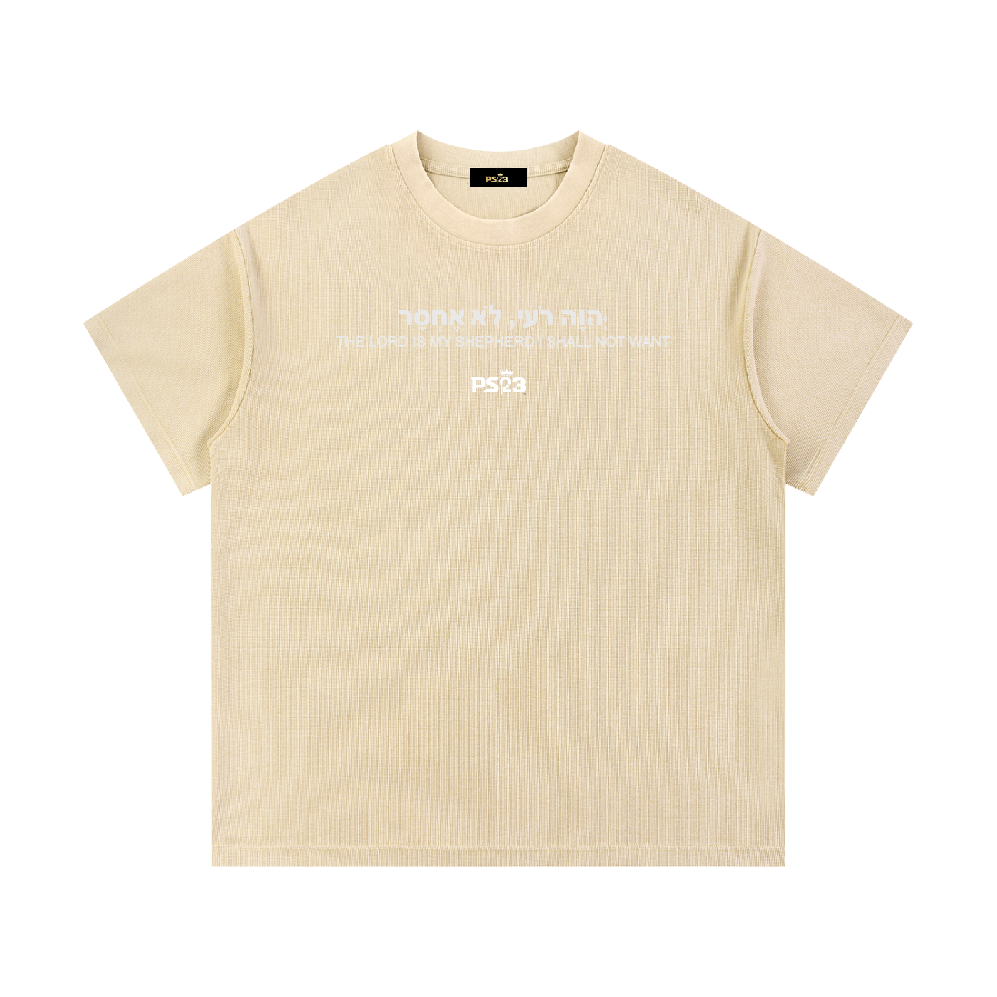 PS23 Psalm 23:1 Mineral Wash Waffle Knit T-Shirt