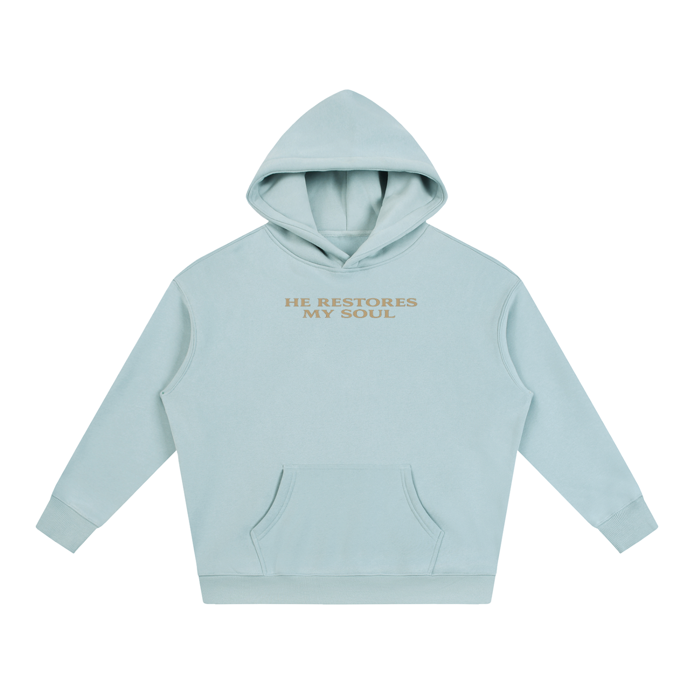 PS23 He restores my soul Oversize Fleeced Hoodie
