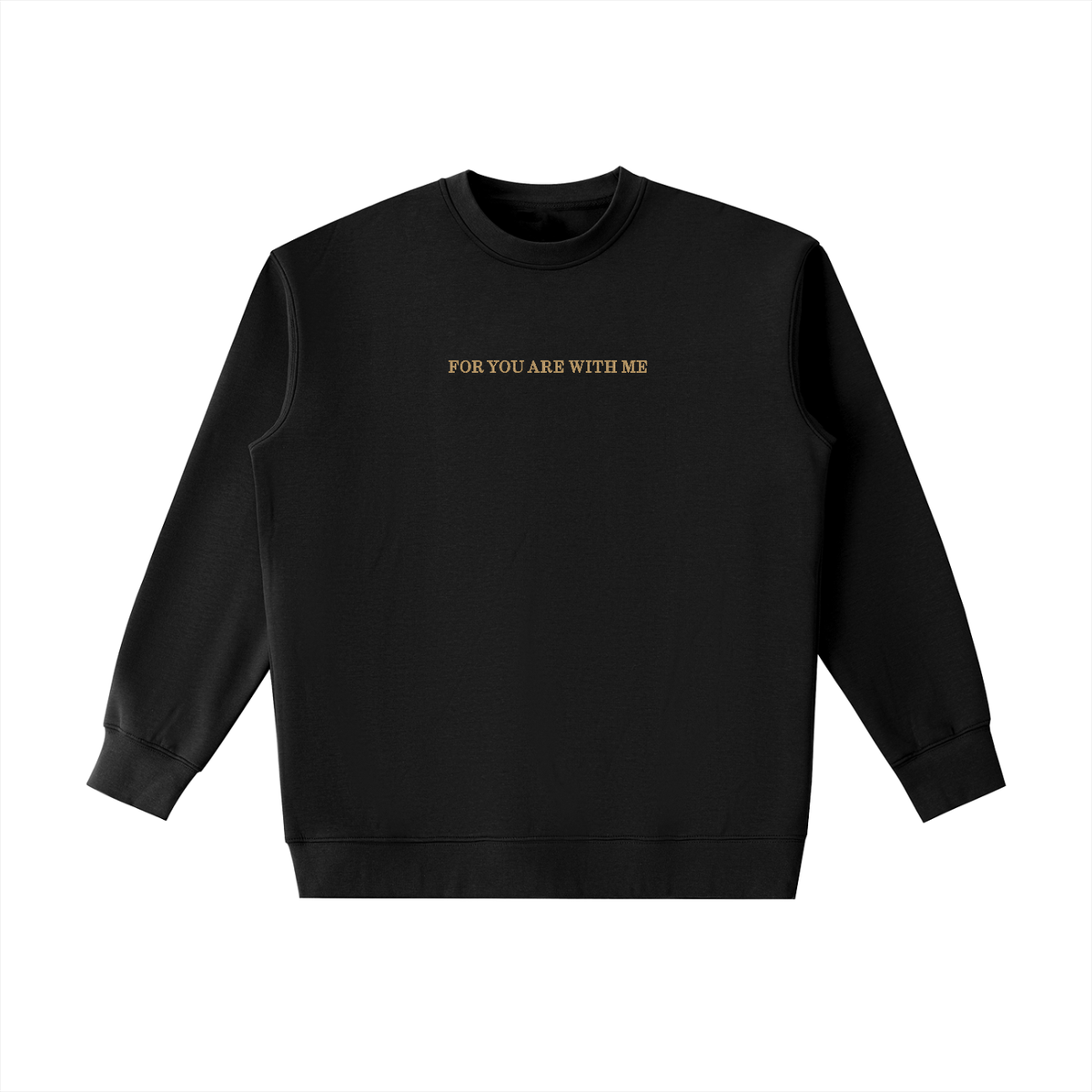 PS23 Embroidery For you are with me Essential Heavyweight Crewneck Sweatshirt