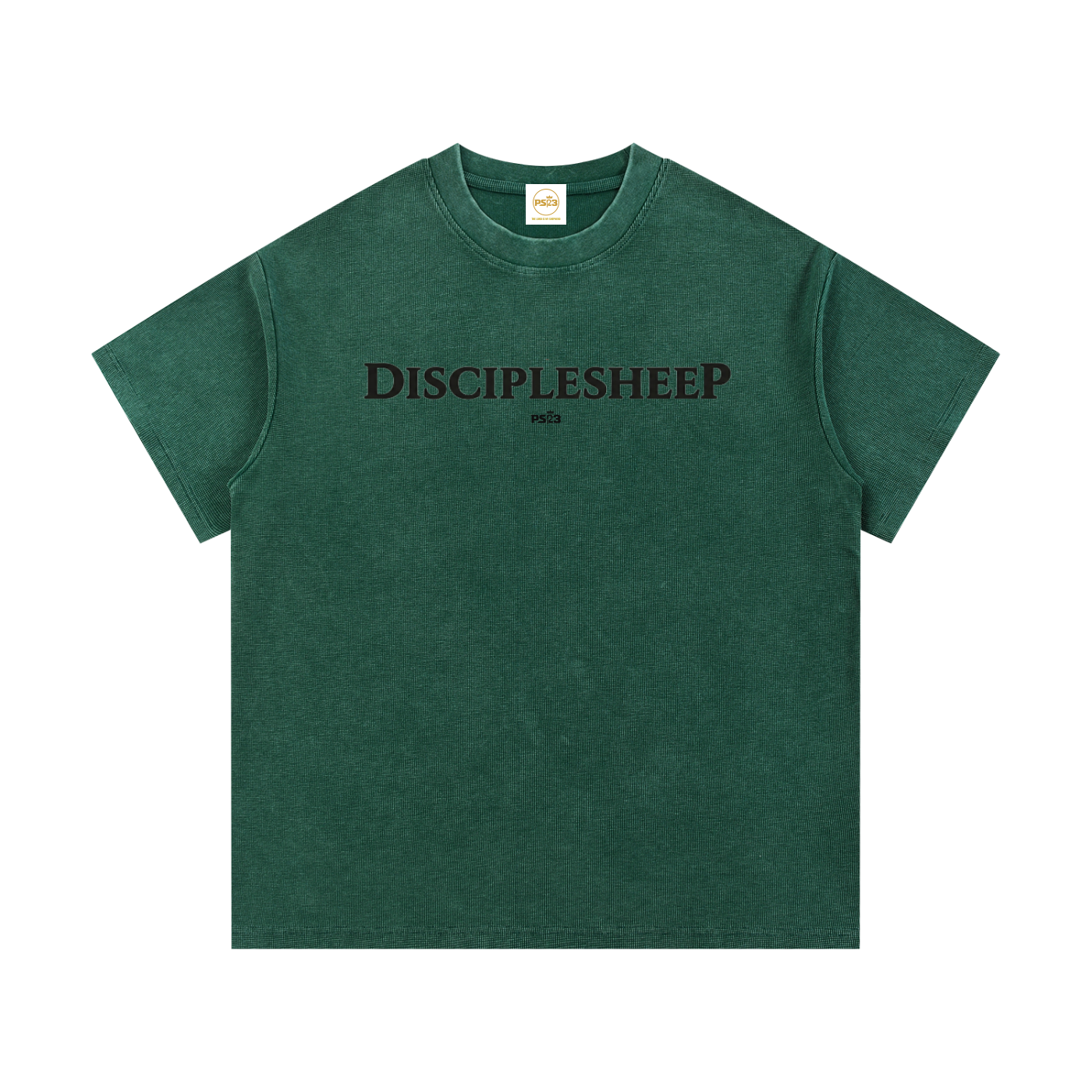 PS23 DisciplesheeP Mineral Wash Waffle Knit T-Shirt