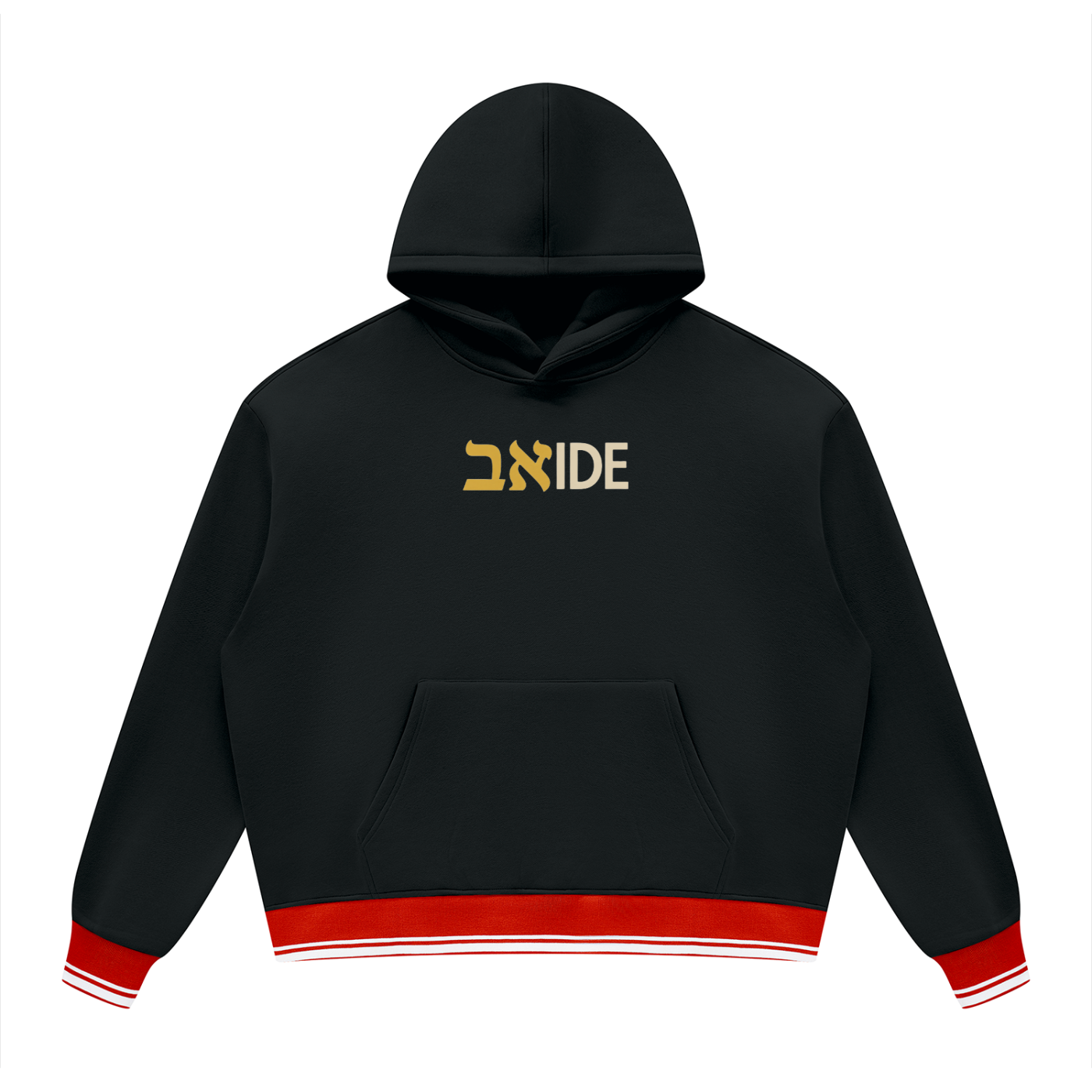 PS23 Bilingual Concept ABIDE Unisex Oversized Color Block Fleece Hoodie