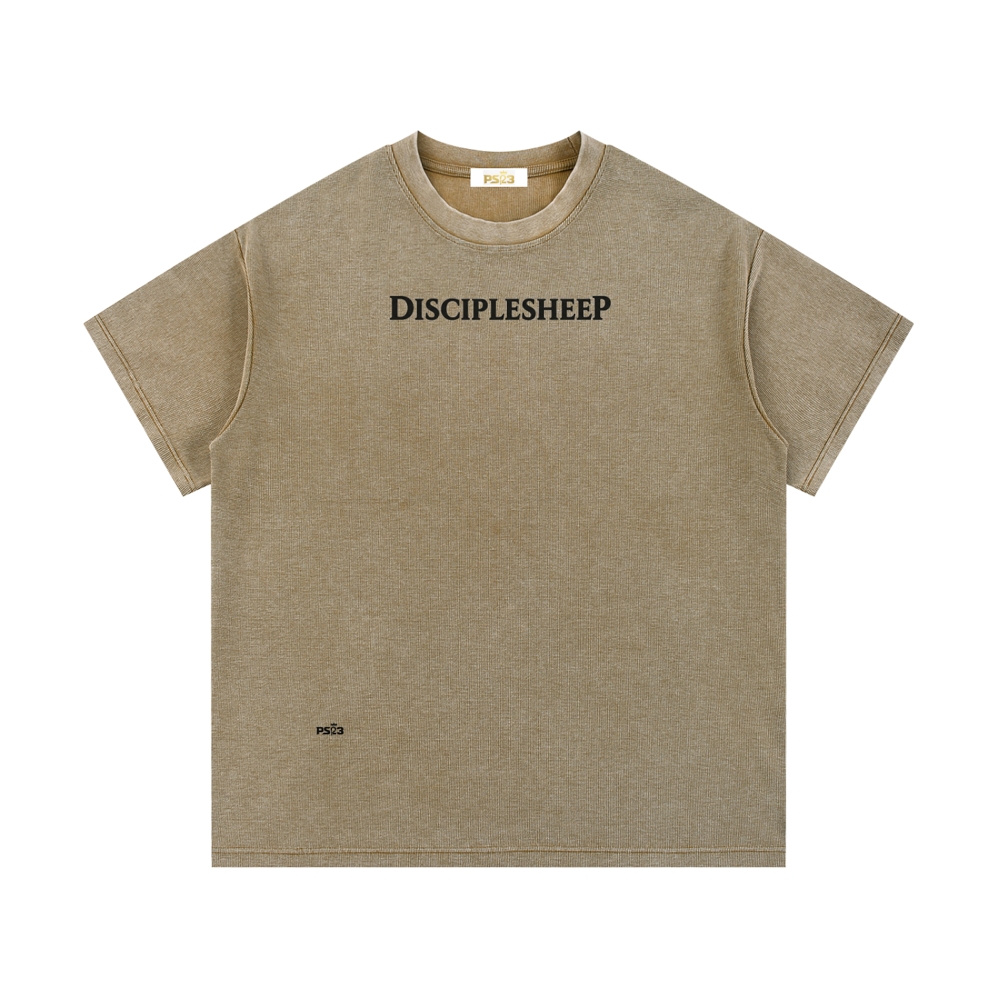 PS23 DisciplesheeP Mineral Wash Waffle Knit T-Shirt
