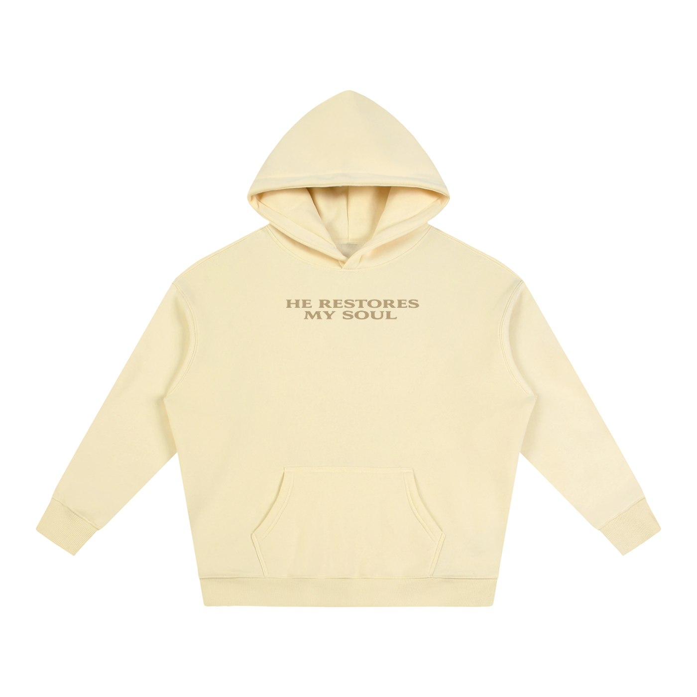 PS23 He restores my soul Oversize Fleeced Hoodie