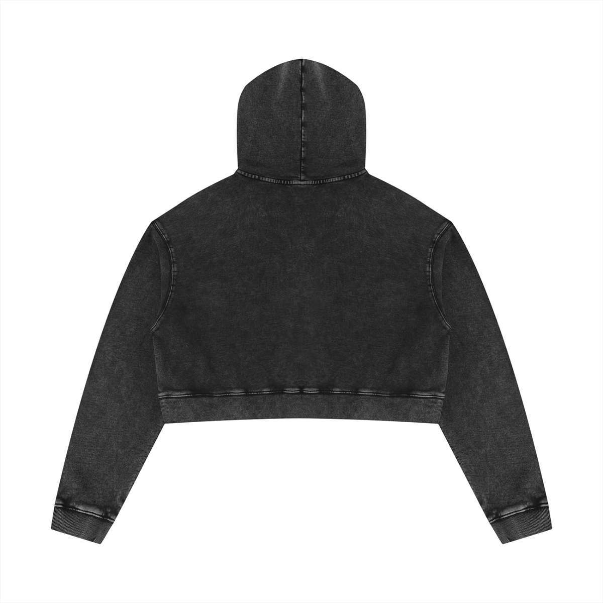 The Cross Women’s Mineral-Washed Christian Crop Hoodie