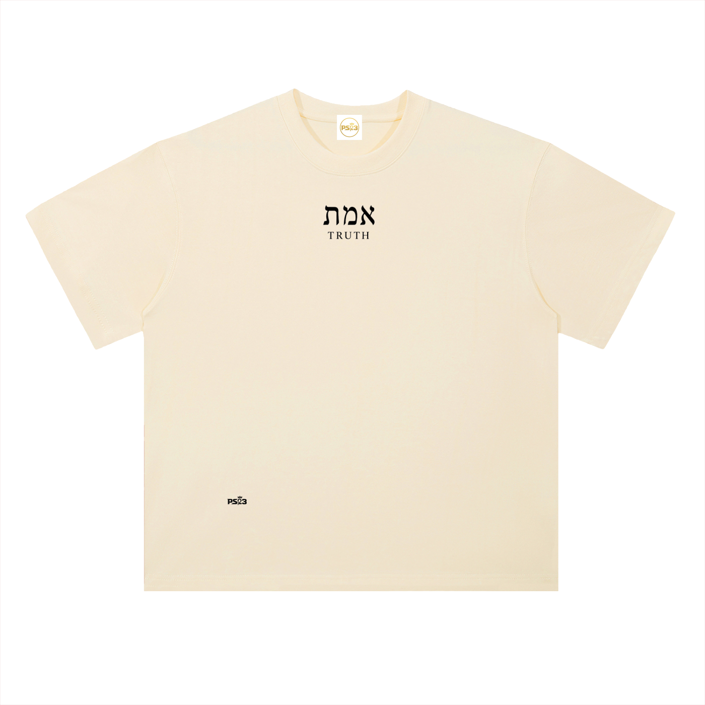 PS23 Hebrew Truth Heavyweight Drop Shoulder Cotton T-Shirt