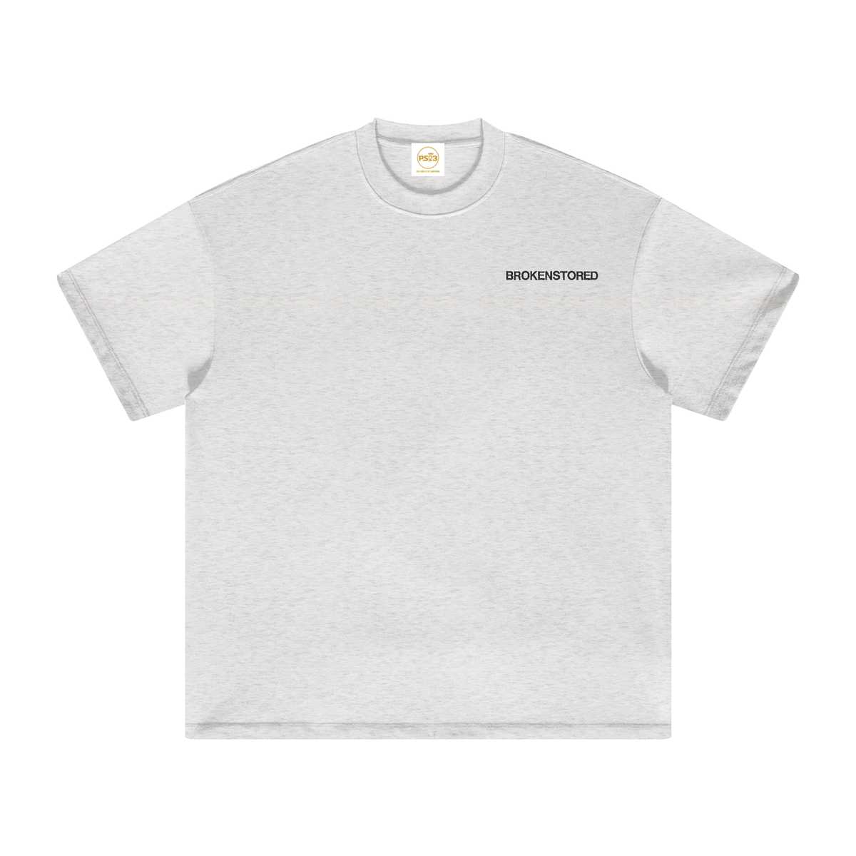PS23 Embroidery Brokenstored Heavyweight Earth Tone T-Shirt