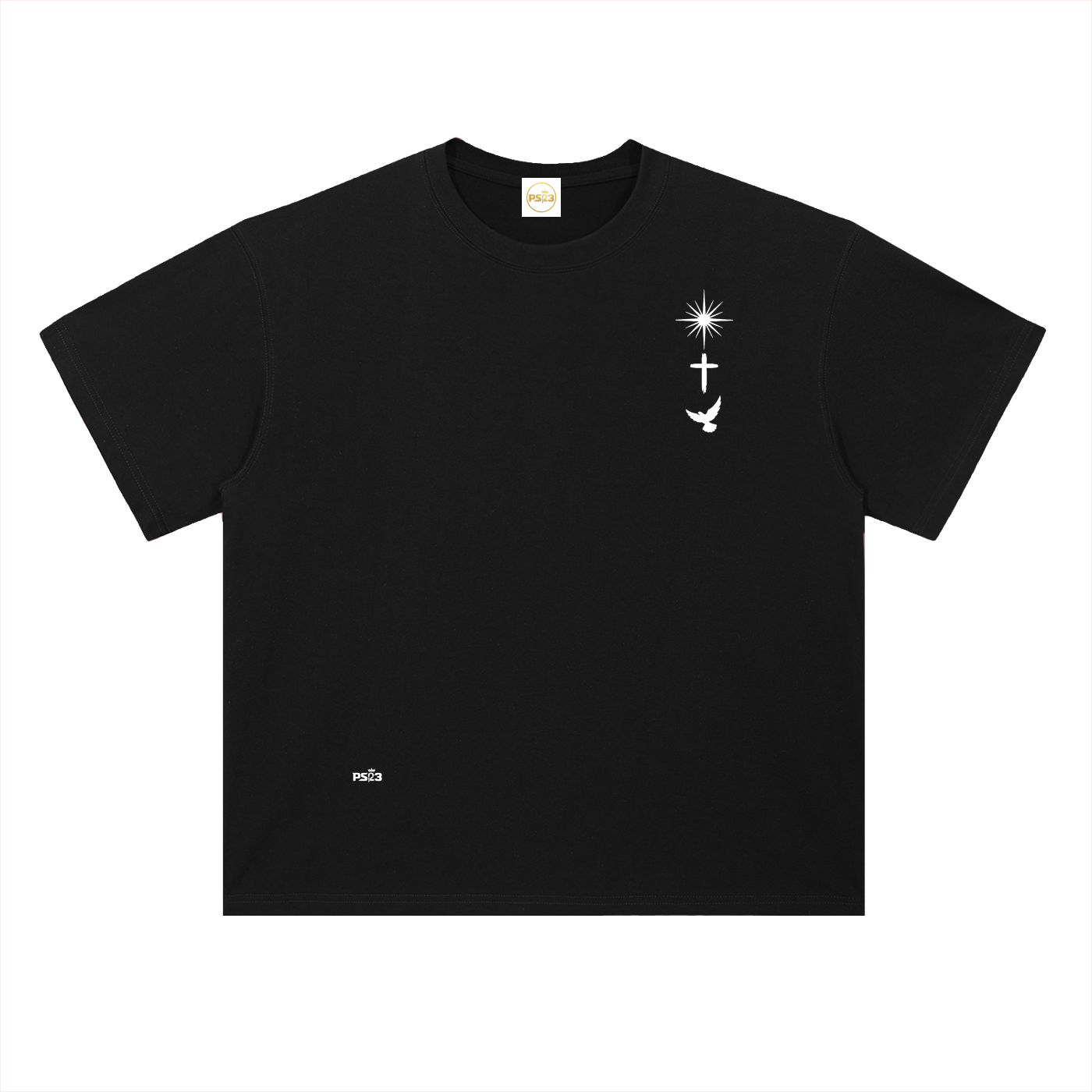 PS23 Trinity Heavyweight Drop Shoulder Cotton T-Shirt
