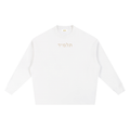 PS23 Hebrew Disciple Beige Ink Knitted Round Neck Oversize Sweatshirt