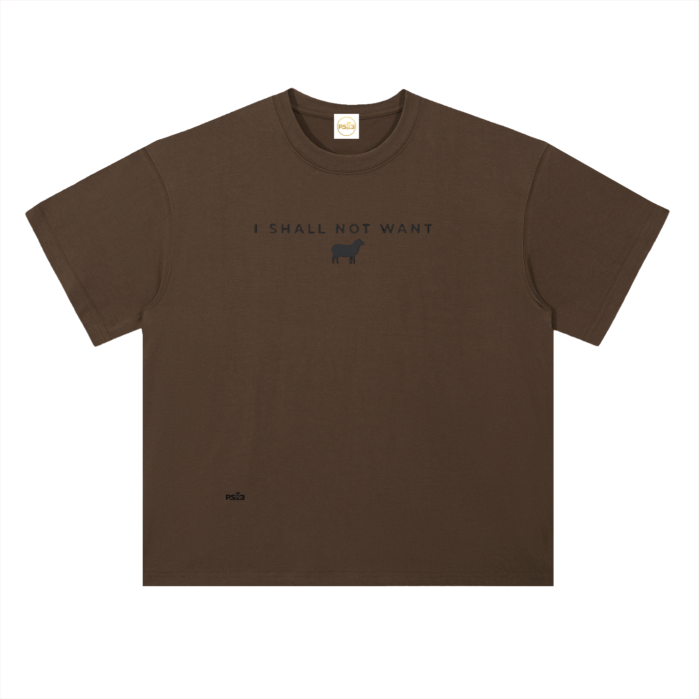 PS23 I shall not want Heavyweight Drop Shoulder Cotton T-Shirt