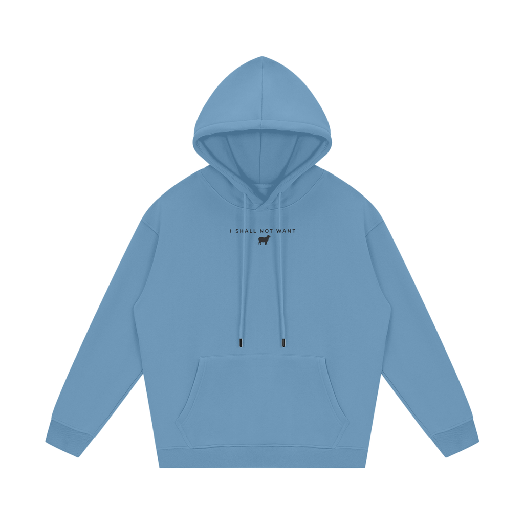 PS23 I shall not want black ink Streetwear Unisex Fleece Hoodie