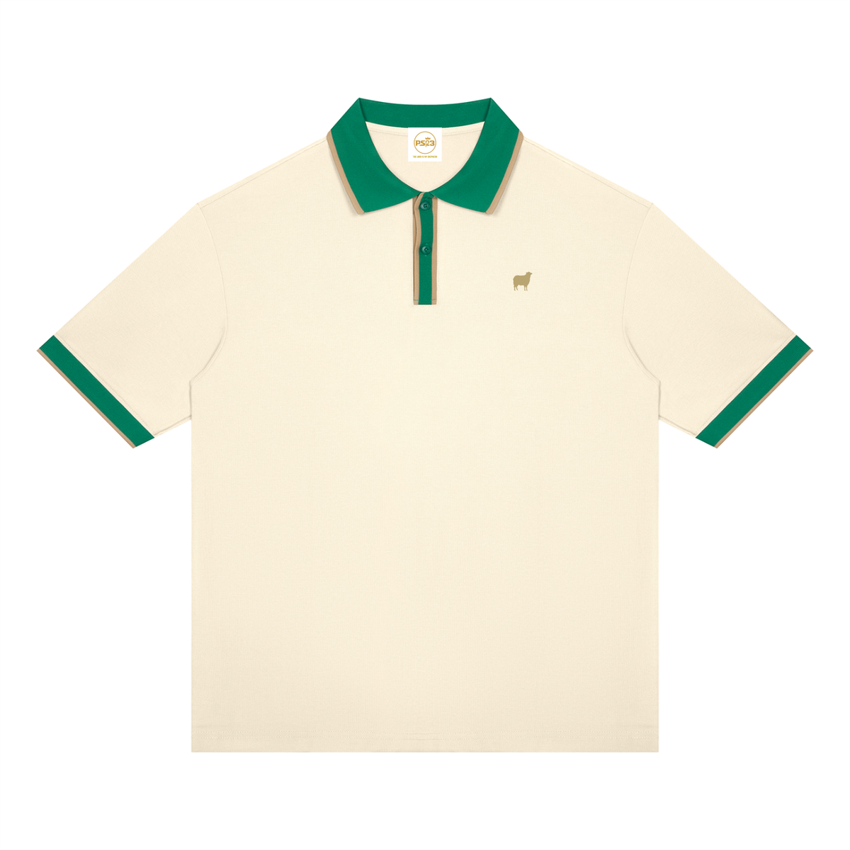 PS23 Sheep Unisex Color Block Polo Shirt