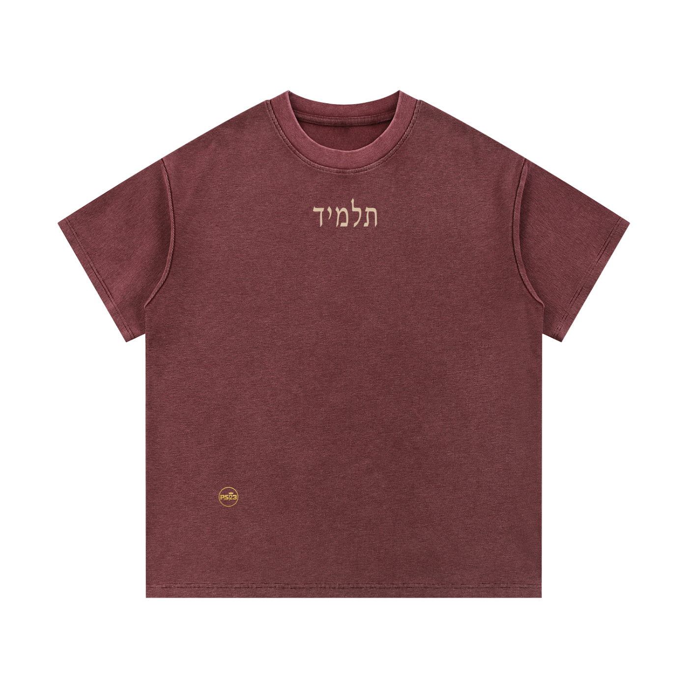 PS23 Hebrew Disciple Mineral Wash Waffle Knit T-Shirt
