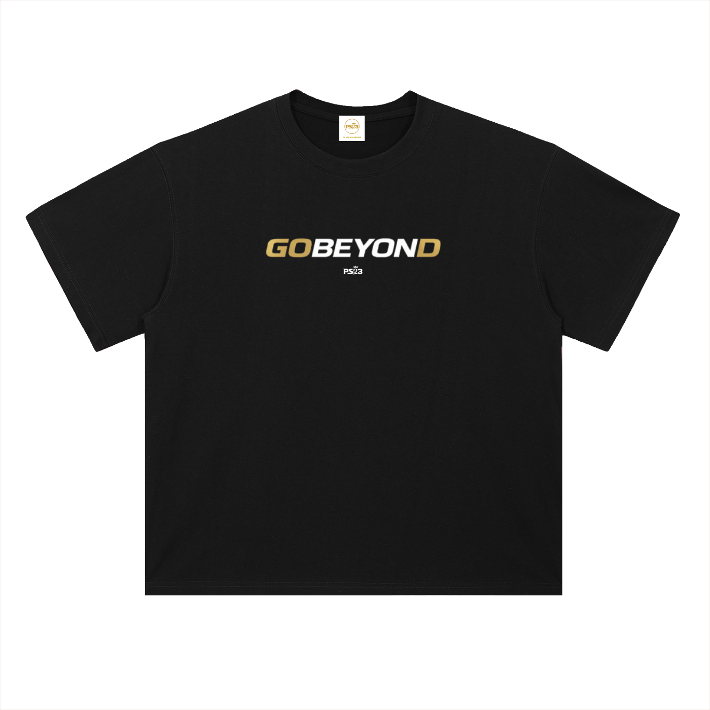 PS23 GOBEYOND Heavyweight Drop Shoulder Cotton T-Shirt