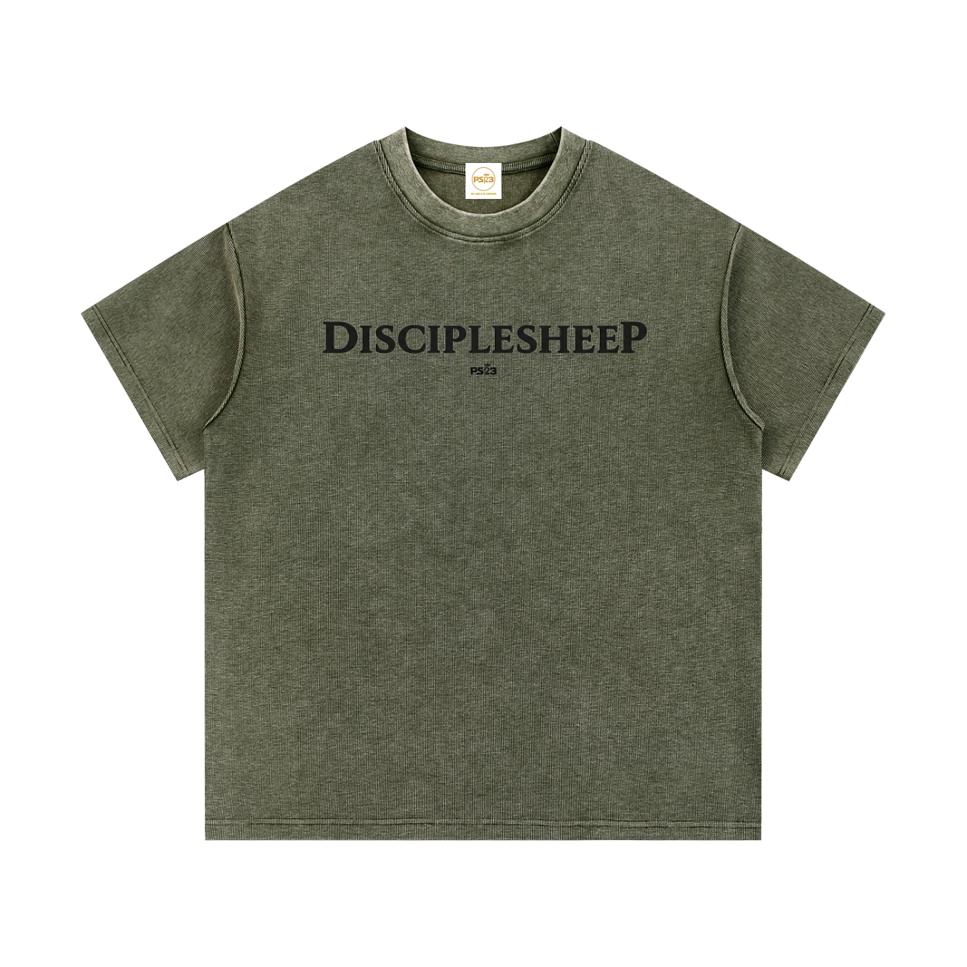PS23 DisciplesheeP Mineral Wash Waffle Knit T-Shirt