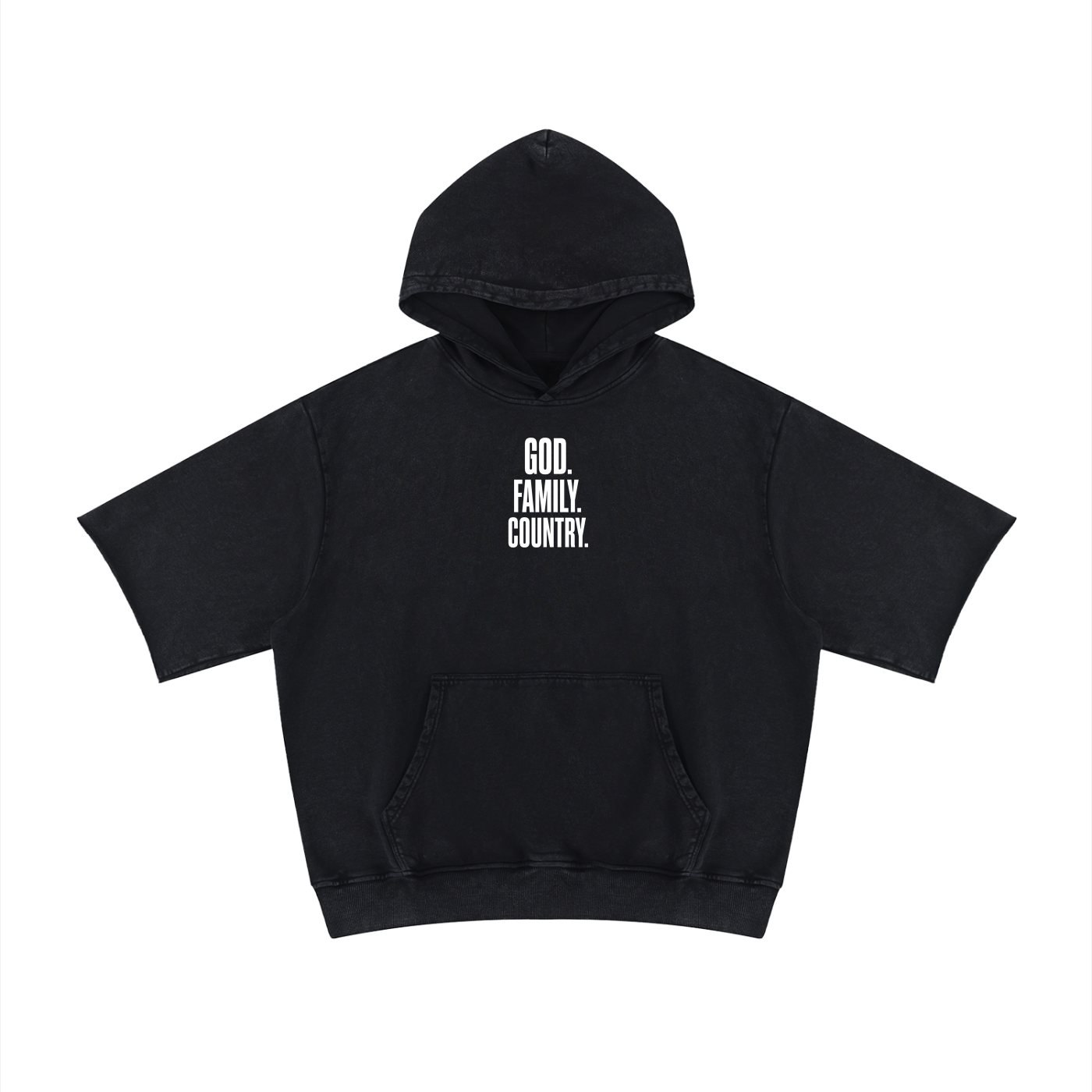 PS23 GFC Unisex Mineral Wash Short Sleeve Hoodie