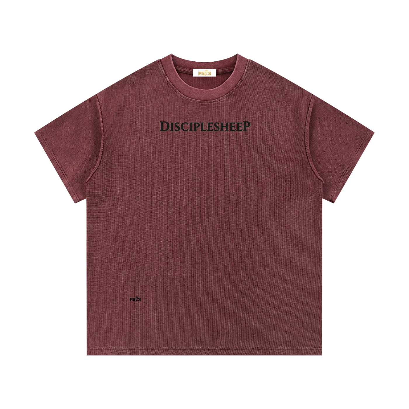 PS23 DisciplesheeP Mineral Wash Waffle Knit T-Shirt