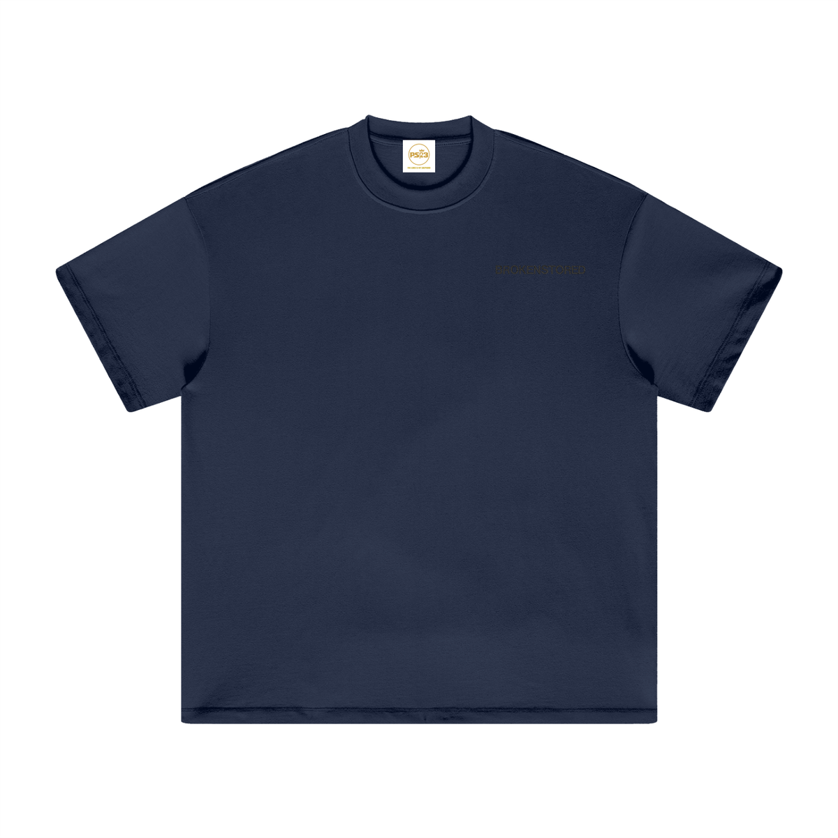 PS23 Embroidery Brokenstored Heavyweight Earth Tone T-Shirt