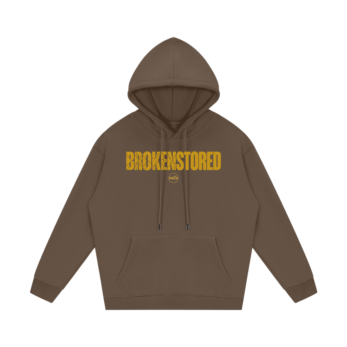 PS23 Brokenstored Gold Streetwear Unisex Fleece Hoodie