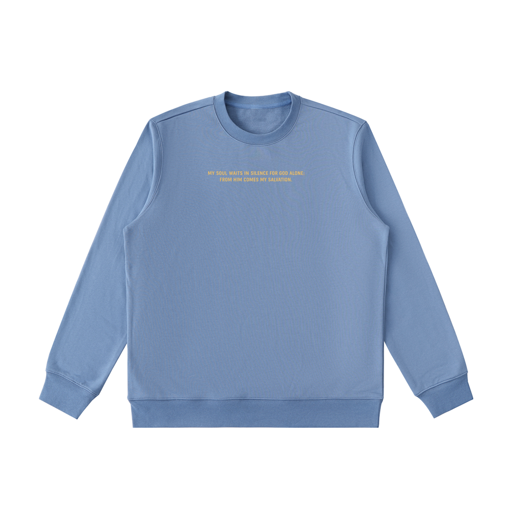 PS23 Psalm 62:1 Essential Heavyweight Crewneck  Sweatshirt