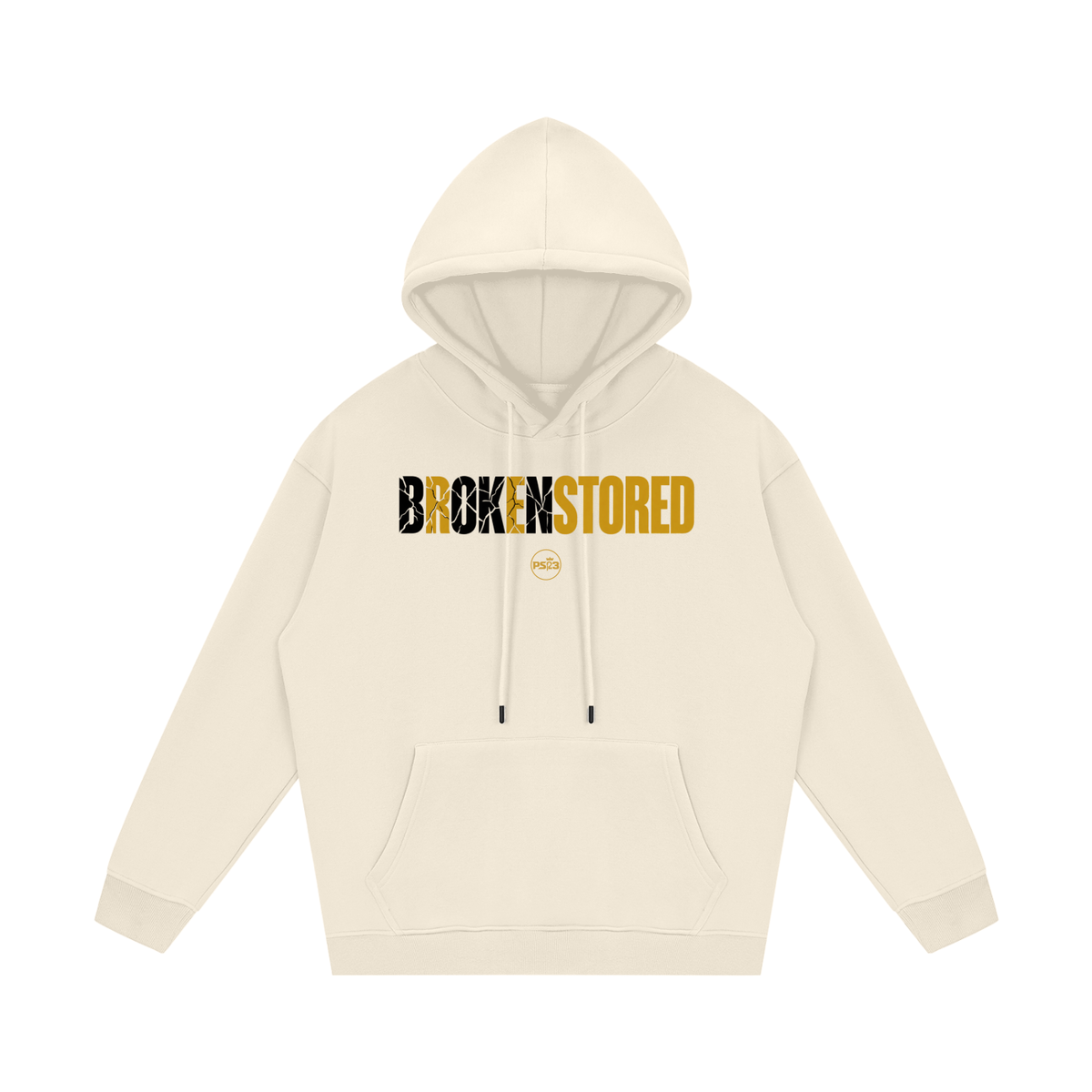 PS23 BROKENSTORED Streetwear Unisex Fleece Hoodie