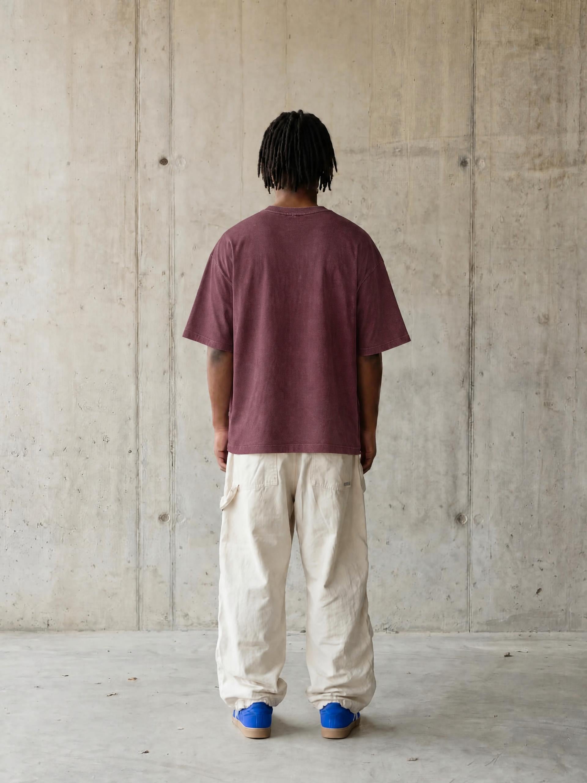 PS23 Freesoner Mineral Wash Waffle Knit T-Shirt