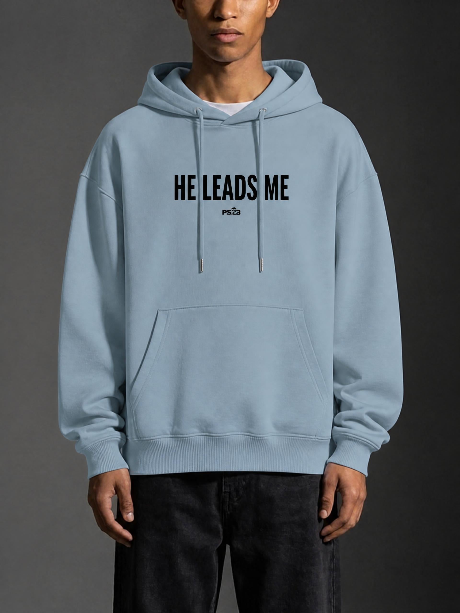 PS23 He leads me Classic Unisex Cotton Hoodie