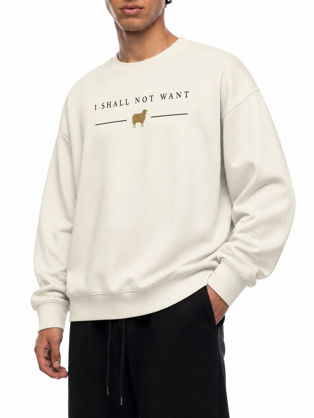 PS23 I shall not want Essential Heavyweight Crewneck Sweatshirt