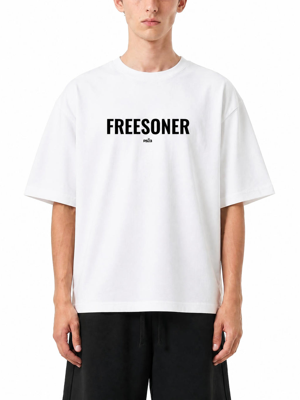 PS23 Freesoner Heavyweight Drop Shoulder Cotton T-Shirt