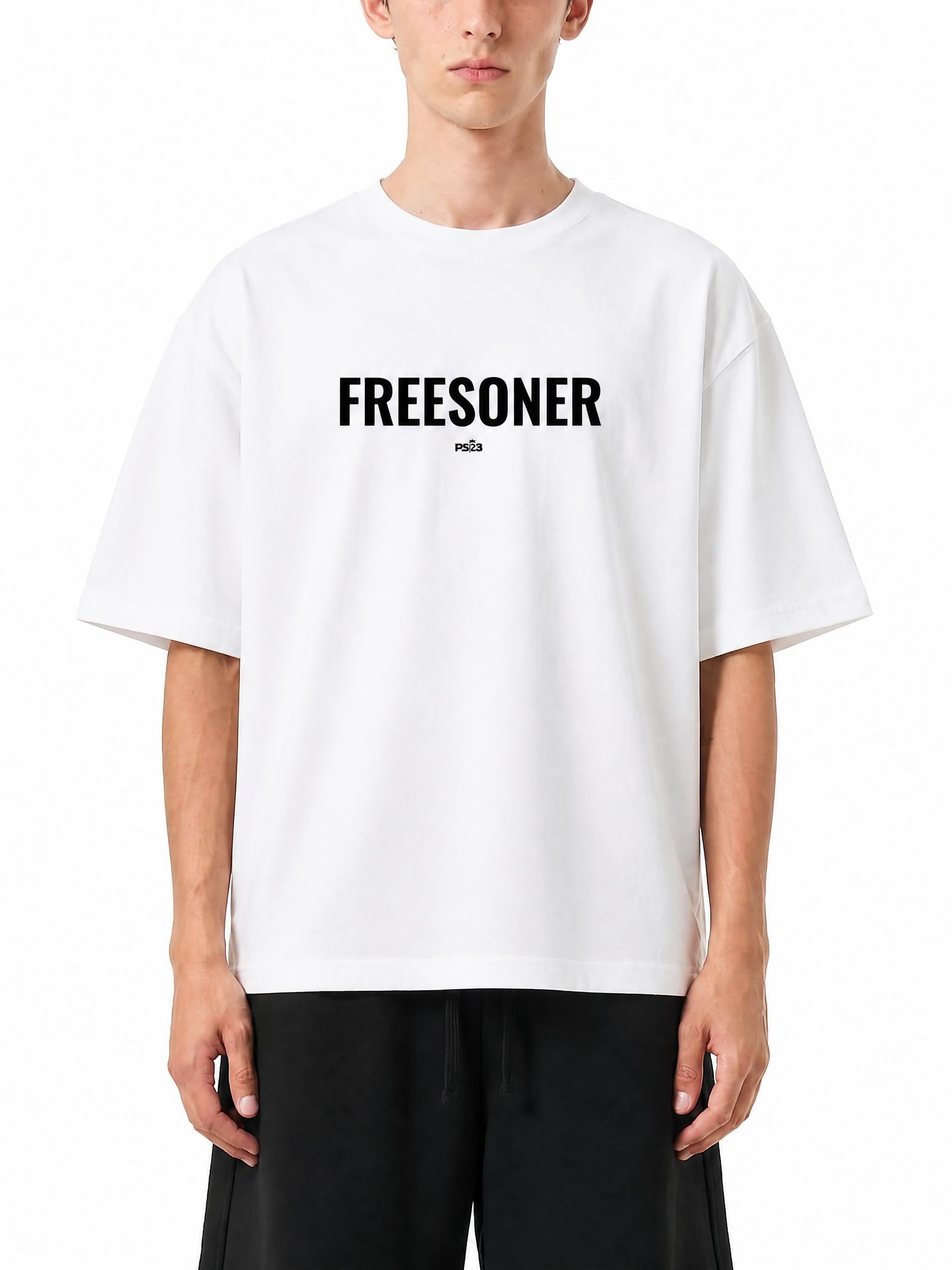 PS23 Freesoner Heavyweight Drop Shoulder Cotton T-Shirt