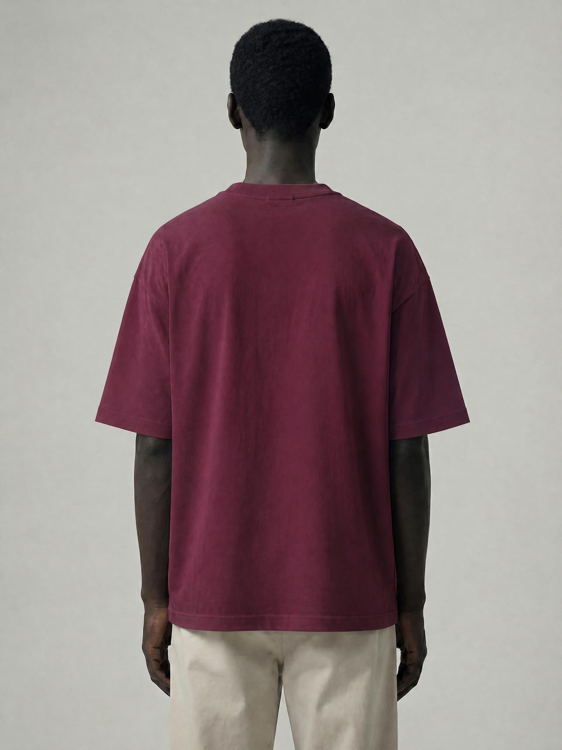PS23 GOBEYOND Heavyweight Drop Shoulder Cotton T-Shirt